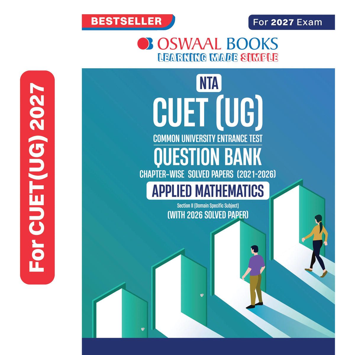 Oswaal NTA CUET (UG) Chapter-wise Solved Papers Question Bank | Applied Mathematics | PYQs (2022–2026) NCERT aligned MCQs | With Solved Paper 2026 | For 2027 Exam | With Oswaal AI