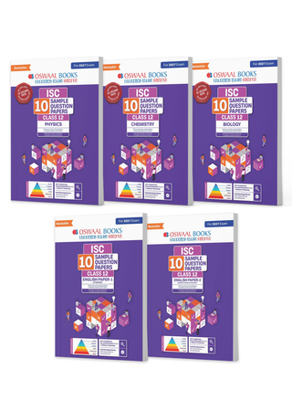 ISC | 10 Sample Question Papers | Class 12 | (Set of 5 Books) Physics, Chemistry, Biology, English Paper 1 & 2 (For 2027 Exam) Updated Version | With Oswaal AI