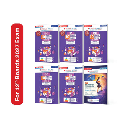 Oswaal ISC | 10 Sample Question Papers & Competency Focused Questions | Class 12 | (Set of 6 Books) Physics, Chemistry, Biology, English Paper 1 & 2 (For 2027 Exam) Updated Version With Oswaal AI