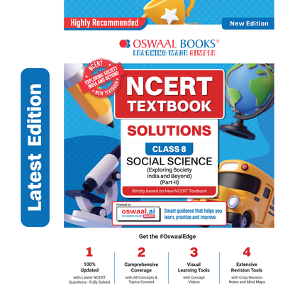 Oswaal NCERT Textbook Solutions Social Science Part-2 Class 8 | For CBSE 2026-27 Exam | Based on Latest NCERT Exploring Society India and Beyond | With Objective & Subjective Questions for Practice