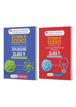 Textbook of Science | Standard & Advanced Level | Class 9 | Set of 2 Books | Based on Latest NCERT Exploration, CBSE Syllabus & Reading Material | Aligned with NEP 2020 & NCFSE 2023 | Oswaal AI