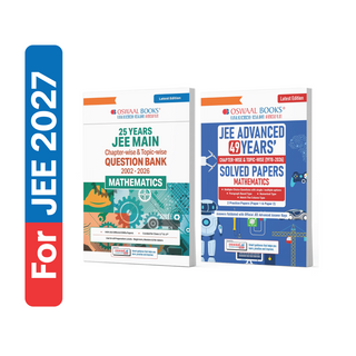 JEE Main 25 Years'(2002-2026) & Advanced 49 Years' (1978-2026)| Chapter-wise & Topic-wise Question Bank: Mathematics (Set of 2 Books)| For 2027 Exams