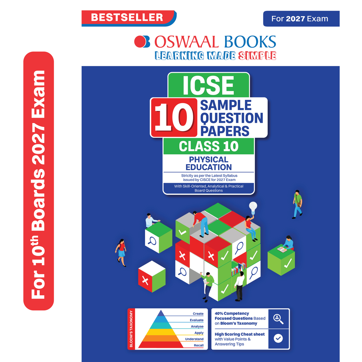 Oswaal ICSE | 10 Sample Question Papers | Class 10 | Physical Education (For 2027 Exam) | Includes – Board Paper 2026 & Specimen 2027 | With On Tips Notes, Mind Maps & Oswaal AI
