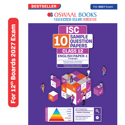 Oswaal ISC | 10 Sample Question Papers | Class 12 | English Paper-1(Language) (For 2027 Exam) Updated Version | With Oswaal AI