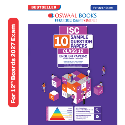 Oswaal ISC | 10 Sample Question Papers | Class 12 | English Paper-2 (Literature) (For 2027 Exam) Updated Version | With Oswaal AI
