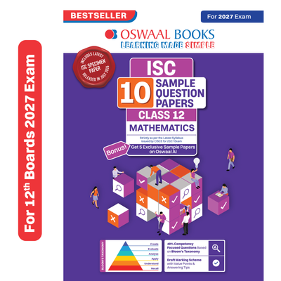 Oswaal ISC | 10 Sample Question Papers | Class 12 | Mathematics (For 2027 Exam) Updated Version | With Oswaal AI