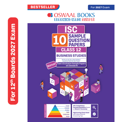 Oswaal ISC | 10 Sample Question Papers | Class 12 | Business Studies (For 2027 Exam) Updated Version | With Oswaal AI