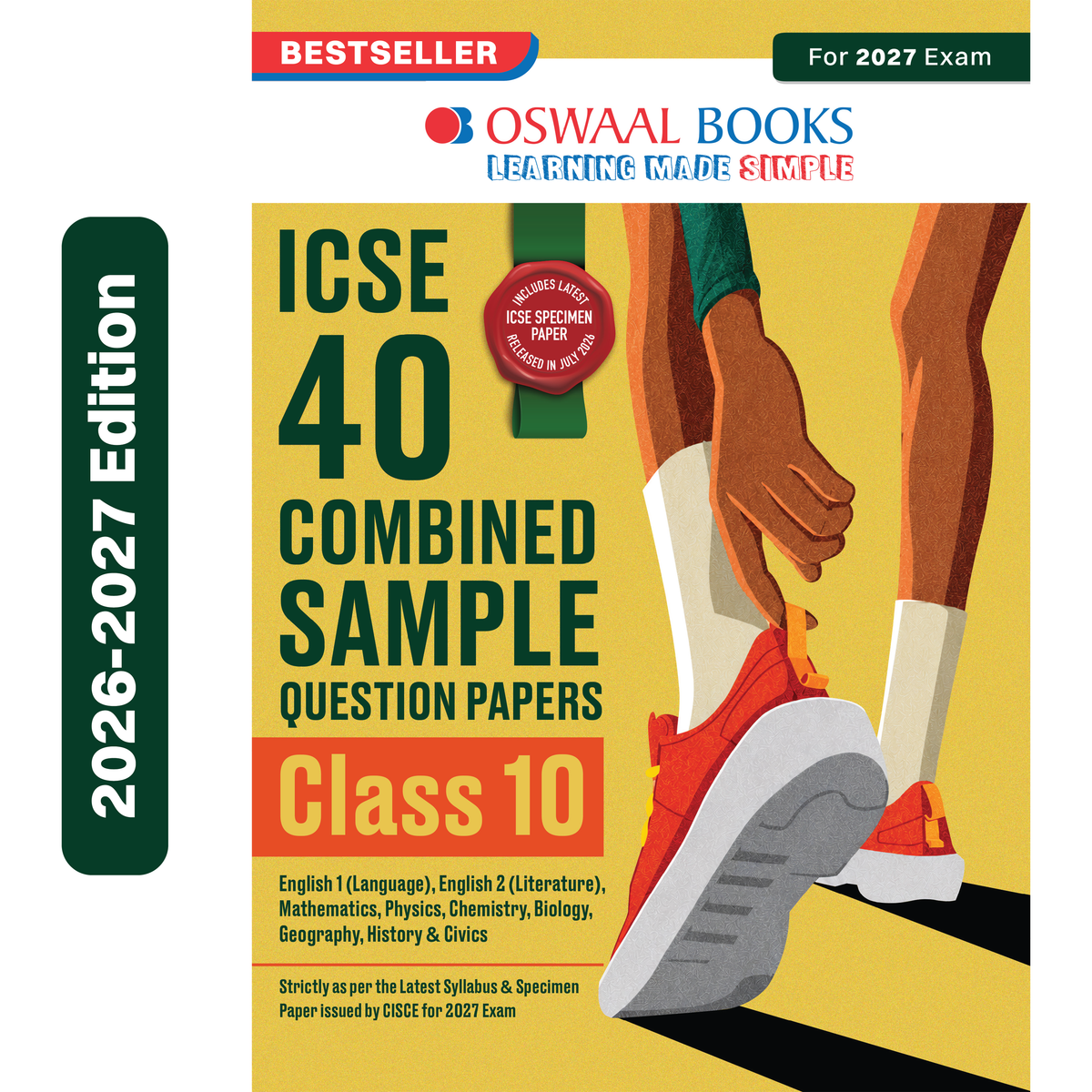 Oswaal ICSE | 40 Combined Sample Question Papers | Class 10 | For 2027 Exam | Includes – Specimen Paper 2027 | With Revision Notes, Mind Maps | With Oswaal AI