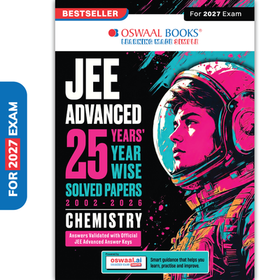 Oswaal JEE Advanced 25 Years Year-wise Solved Papers Chemistry | Fully Solved May 2026 Paper 1 & 2 | Smart Mind Maps, Mnemonics, PYQs & Oswaal AI
