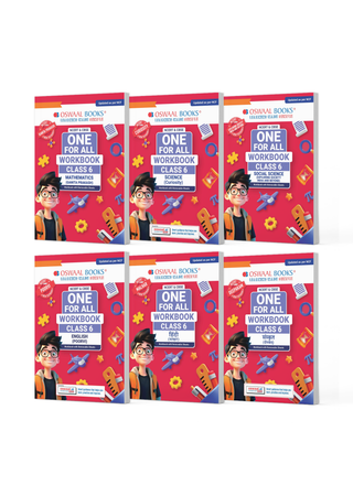 NCERT & CBSE One for All Workbook for Class 6 | Mathematics | Science | Social Science | English | Hindi | Sanskrit | Updated as Per NCF | MCQ's | VSA | SA | LA | Set of 6 Books | For Latest Exam