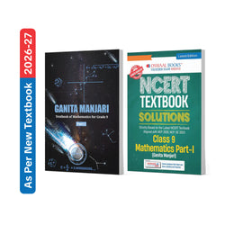 CBSE NCERT Mathematics- Ganita Manjari Part 1 Textbook and Textbook Solutions Supplement Class 9 (Set of 2 Books) (Latest NCERT) | Revision Notes & Exercise Questions