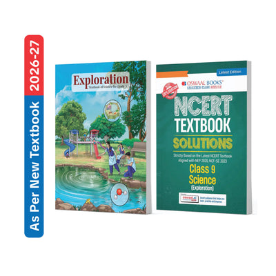 CBSE NCERT Class 9 Science - Exploration Textbook and Textbook Solutions Supplement (Set of 2 Books) (Latest NCERT) | Revision Notes & Exercise Questions