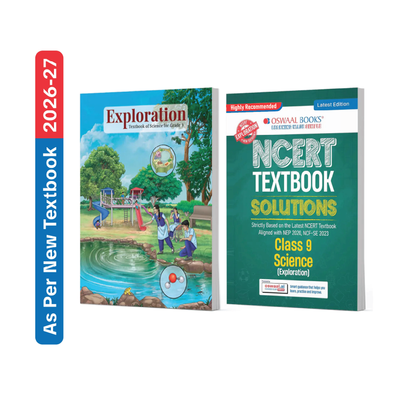 Oswaal CBSE NCERT Class 9 Science - Exploration Textbook and Textbook Solutions Supplement (Set of 2 Books) (Latest NCERT) | Revision Notes & Exercise Questions