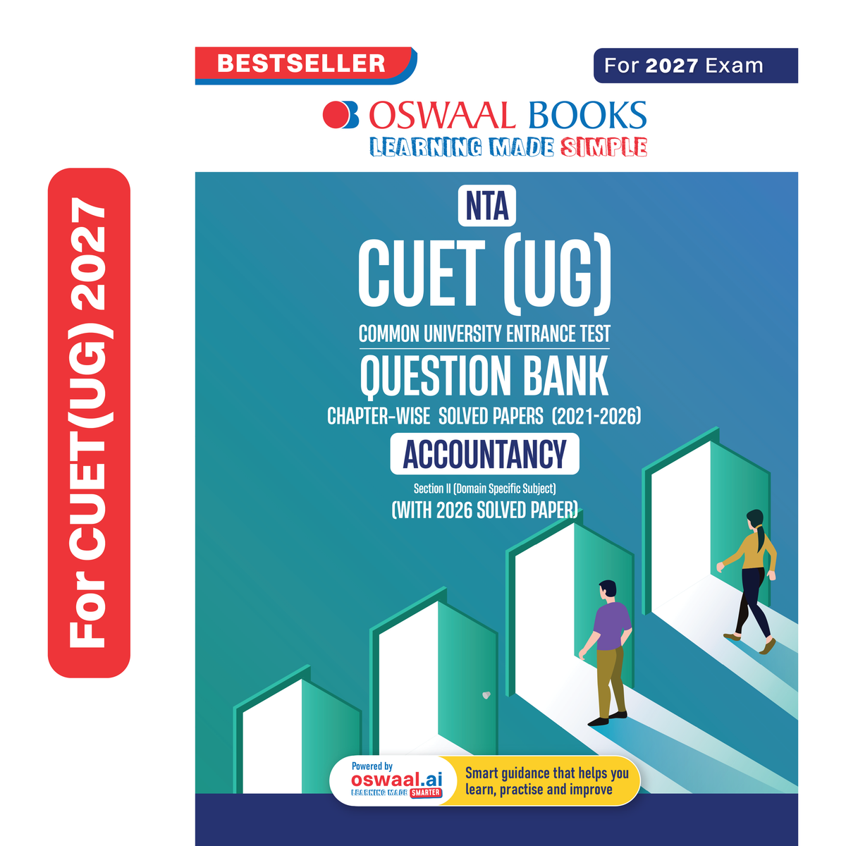 Oswaal NTA CUET (UG) Chapter-wise Solved Papers Question Bank | Accountancy | PYQs (2021 – 2026) NCERT aligned MCQs | With Solved Paper 2026 | For 2027 Exam | With Oswaal AI