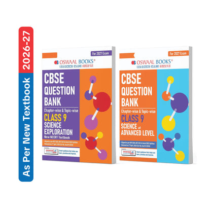 CBSE Class 9 Science (Exploration) & Advance Level Question Bank Chapter-wise & Topic-wise (Set of 2 Books) | Based on new NCERT Textbook | Includes Self-Assessment & Practice Papers