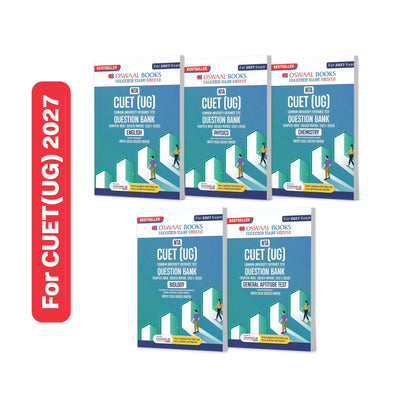 Oswaal NTA CUET (UG) Chapter-wise Solved Papers Question Bank | English, Physics, Chemistry, Biology & General Test | Set of 5 Books | With Solved Paper 2026 | For 2027 Exam | With Oswaal AI