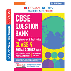 Oswaal CBSE Social Science Question Bank Chapter-wise & Topic-wise Class 9 | Based on new NCERT Textbook Understanding Society India and Beyond |Includes Competency-Based Question, Self-Assessment