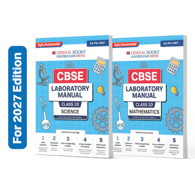 Oswaal CBSE Laboratory Manual Class 10 Science & Mathematics Book | Set of 2 Books | For Latest Exam