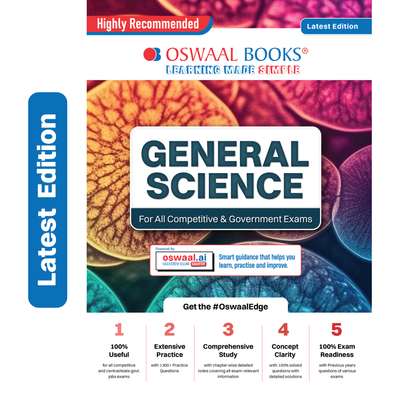 Oswaal General Science for Competitive & Government Exams (English Medium) | Latest Edition