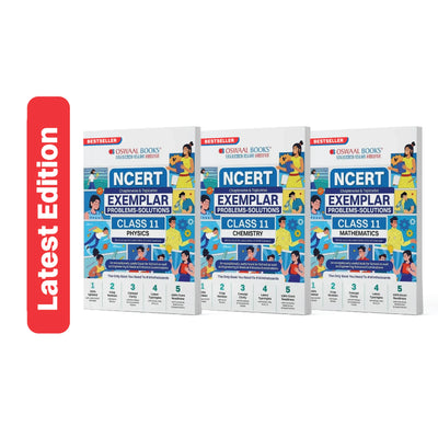 Oswaal NCERT Exemplar (Problems - Solutions) Class 11 Physics, Chemistry and Mathematics (Set of 3 Books) For Upcoming Exam