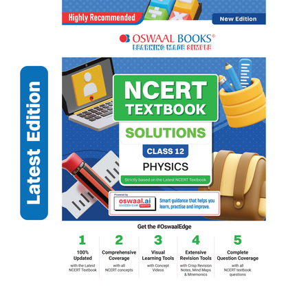 Oswaal NCERT Textbook Solution Class 12 Physics | For Latest Exam