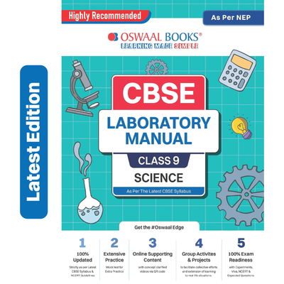 Oswaal CBSE Laboratory Manual Class 9 Science Book | As Per NEP | For Latest Exam