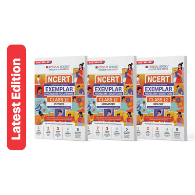 Oswaal NCERT Exemplar (Problems - Solutions) Class 12 Physics, Chemistry and Biology (Set of 3 Books) For Upcoming Board Exam