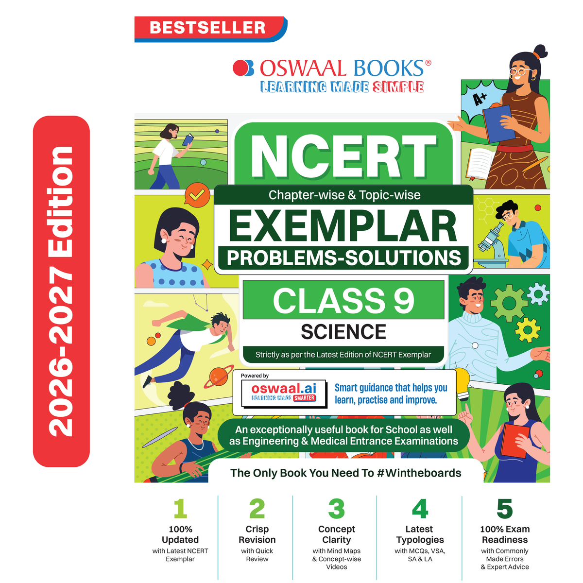 Oswaal NCERT Exemplar (Problems - Solutions) Class 9 Science Book For Latest Exam