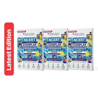 Oswaal NCERT Exemplar (Problems - Solutions) Class 11 Physics, Chemistry and Biology (Set of 3 Books) For Upcoming Exam