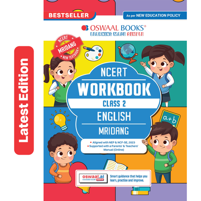 Oswaal Workbook Based on NCERT Textbook Mridang English Class 2 | With Grammar Worksheets & Activity Based Questions | For Exam 2026-27 | As per NCF & NEP