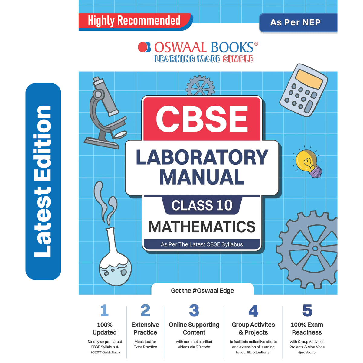 Oswaal CBSE Laboratory Manual Class 10 Mathematics Book | As Per NEP | For Latest Exam