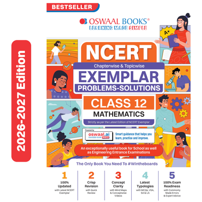 Oswaal NCERT Exemplar (Problems - Solutions) Class 12 Mathematics Book For Latest Board Exam
