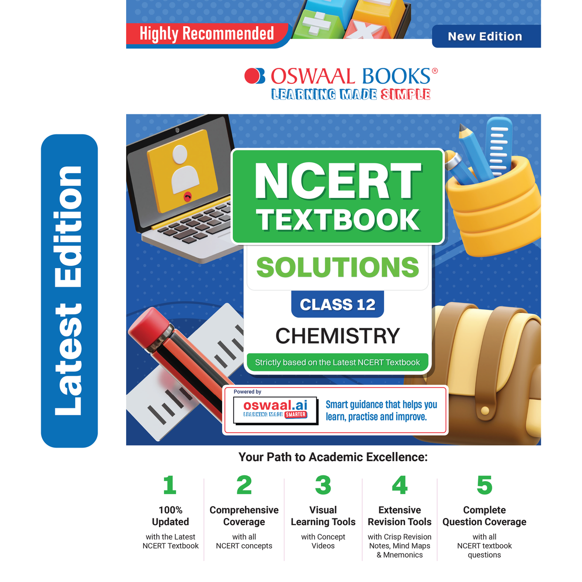 Oswaal NCERT Textbook Solutions Class 12 Chemistry | For Latest Exam