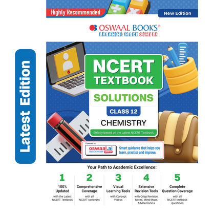 Oswaal NCERT Textbook Solutions Class 12 Chemistry | For Latest Exam