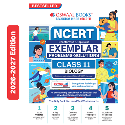 Oswaal NCERT Exemplar (Problems - Solutions) Class 11 Biology Book For Latest Exam