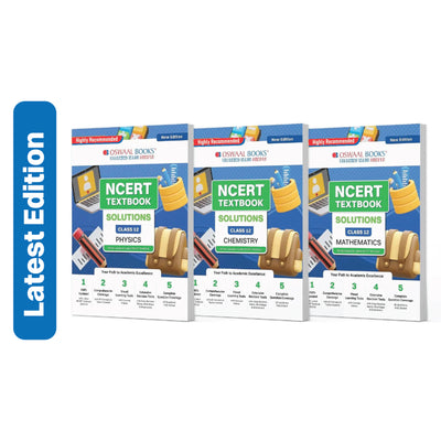 Oswaal NCERT Textbook Solutions Class 12 | Physics | Chemistry | Mathematics | Set of 3 Books | For Latest Exam