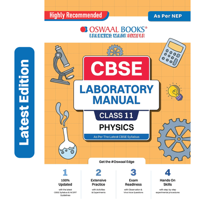 Oswaal CBSE Laboratory Manual Class 11 Physics Book (Latest Edition)