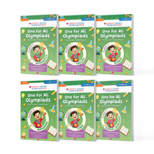 One For All Olympiad Previous Years' Solved Papers Class 2 (Set of 6 Books) Maths, English, Science, Reasoning, Cyber & General Knowledge (For 2025 Exam)