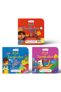 Book of Imagination Part 4 ,5 & 6 (Set of 3) | Fun Early Learning Activity Books for Kids (Age 5-10 Years) | Drawing, Doodling, Creative Writing, Colouring & Art for Boys/Girls