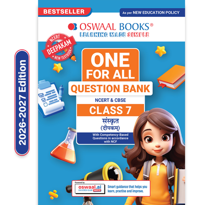 Oswaal CBSE Class-7 One for All Sanskrit (Deepakam) For 2026-27 Exam | As Per Latest NCERT & CBSE Syllabus | Chapter-wise Question Bank, Revision Notes, Grammar & Competency Based Questions
