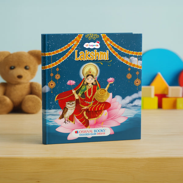 Enchanting Tale of Goddess Lakshmi – Illustrated Mythological Story Book for Kids | Short, Inspiring Bedtime Story | Ages 3+ | Board Book with Cultural Values