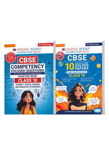 CBSE Competency Focused Questions Chapter-wise and 10 Years' Solved Papers Class 10 (Set of 2) English, Maths, Science, Social Science