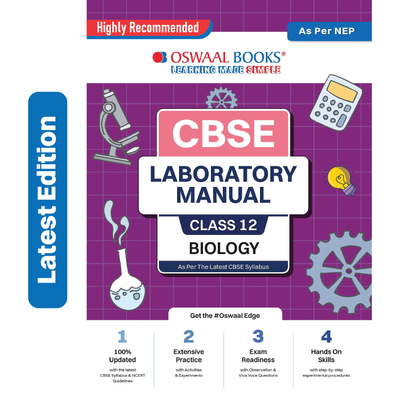 Oswaal CBSE Laboratory Manual Class 12 Biology Book (Latest Edition)