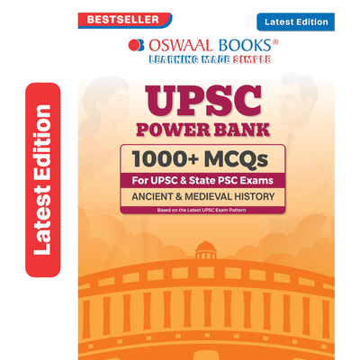 Oswaal UPSC Power Bank Ancient & Medieval History MCQ Book for UPSC CSE Prelims & State PSC Exams 2027 | 1000+ MCQs with Detailed Explanations | Ancient & Medieval India Question Bank with Mind Maps