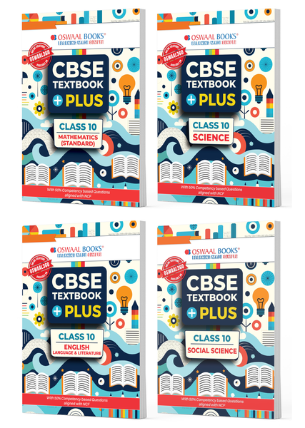 CBSE Textbook Plus Maths Standard, Science, English Language and Literature & Social Science (Set of 4 Books) For Class 10 | With 50% competency-based Questions aligned with NCF (For 2026 Exam)ss 10 (Set of 4 Books) For 2026 Exam