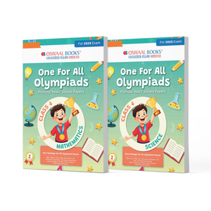 One For All Olympiad Chapter-wise Previous Years's Solved Papers, Prep-Guide Class 4 (Set of 2 Books) Maths & Science for 2025 Exam