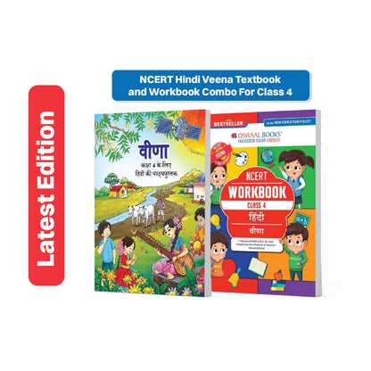 Oswaal NCERT Hindi Veena Textbook and Workbook For Class 4 | Updated NCERT Pattern | Includes Mind Maps & Revision notes | Teachers Manual (Set of 2 Books)