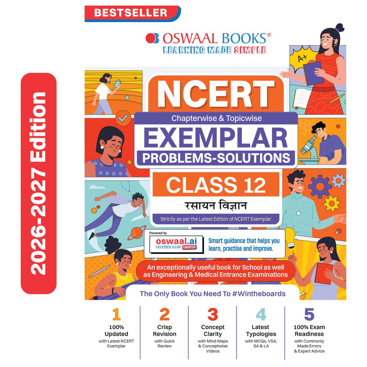 Oswaal NCERT Chapter-wise & Topic-wise Exemplar Problems - Solutions Class 12 Rasayan Vigyan