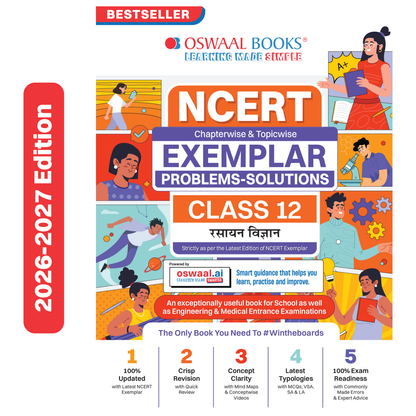 Oswaal NCERT Chapter-wise & Topic-wise Exemplar Problems - Solutions Class 12 Rasayan Vigyan