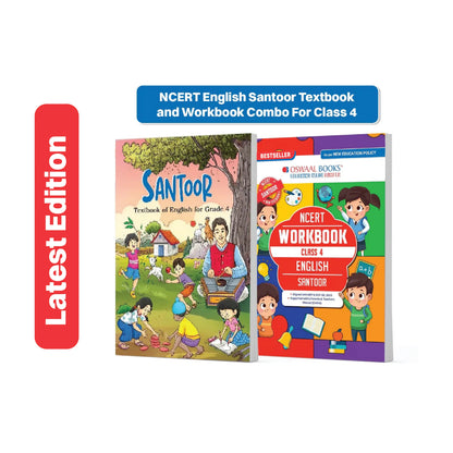 Oswaal NCERT English Santoor Textbook and Workbook For Class 4 | Updated NCERT Pattern | Includes Mind Maps & Revision notes | Teachers Manual (Set of 2 Books)